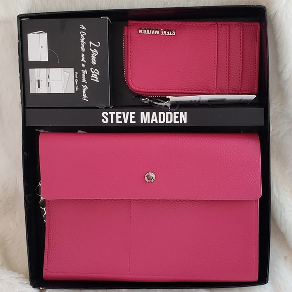 Steve Madden Card Case and Travel Pouch Gift Boxed Set NWT - Picture 12 of 14